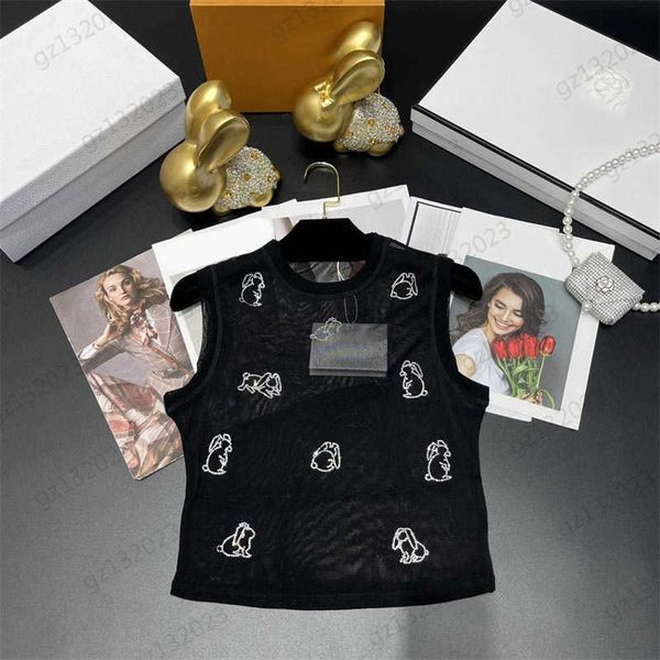 women tanks camis luxury drill rabbit print tulle fabric light and light vest threaded round neck sleeveless joker designer tank brand, White
women tanks camis luxury drill rabbit print tulle fabric light and light vest threaded round neck sleeveless joker designer tank brand, White