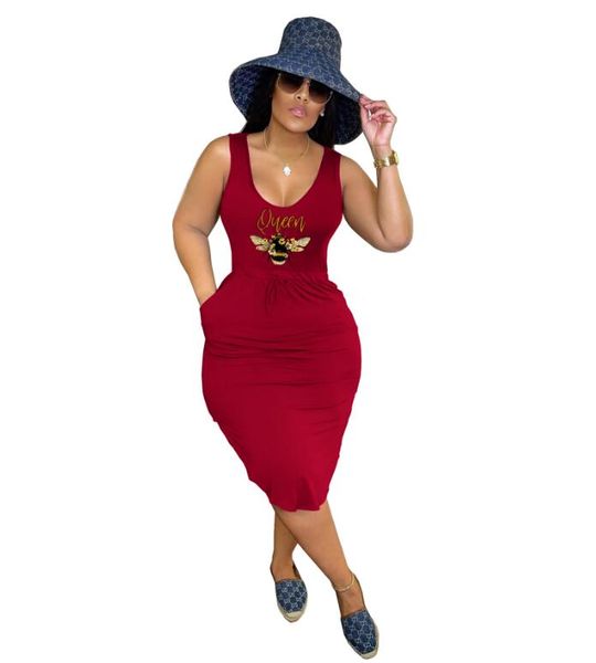 sa822 bee queen dresses for women sleeveless summer dress women's clothing vest skirt, Black;gray
sa822 bee queen dresses for women sleeveless summer dress women's clothing vest skirt, Black;gray