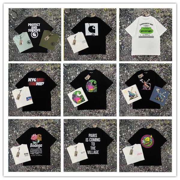 3rh0 2023 men's and women's fashion t shirt high street brand carhart style series 9 printed short sleeved couple college youth oj, White;black
3rh0 2023 men's and women's fashion t shirt high street brand carhart style series 9 printed short sleeved couple college youth oj, White;black