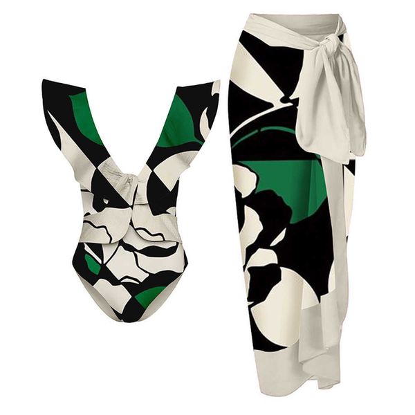 ruffle print chic one piece swimsuit v neck high waist slim bikini and cover up set backless monokini vintage beachwear women230413, White;black
ruffle print chic one piece swimsuit v neck high waist slim bikini and cover up set backless monokini vintage beachwear women230413, White;black