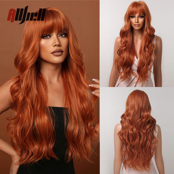 cosplay wigs copper ginger brown wigs with bangs natural synthetic long wavy wigs for black women afro cosplay daily heat resistant hair wig
cosplay wigs copper ginger brown wigs with bangs natural synthetic long wavy wigs for black women afro cosplay daily heat resistant hair wig