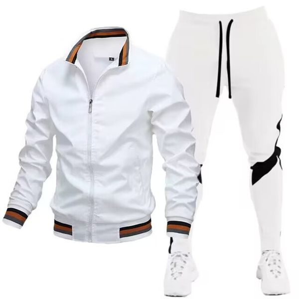 men's tracksuits 2023 spring and autumn fashion jacket set casual coat colorblocking pants sports baseball wear clothes 230413, Gray
men's tracksuits 2023 spring and autumn fashion jacket set casual coat colorblocking pants sports baseball wear clothes 230413, Gray