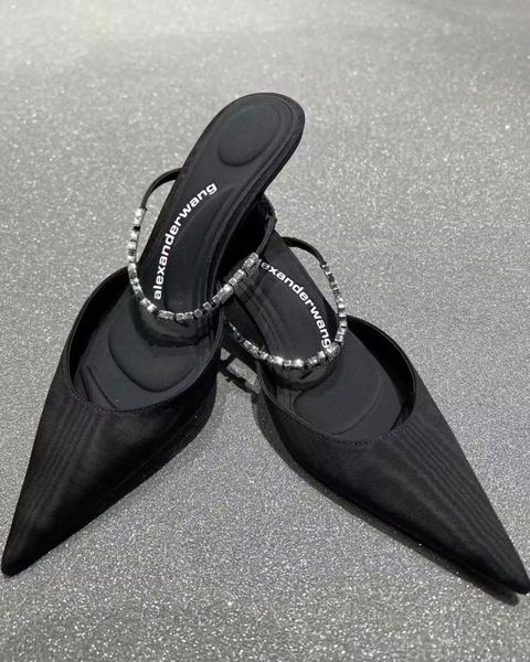 luxury brand wang delphine sandals shoes women pump black pointed toe slingback crystal branding around ankles straps slingback wedding walk
luxury brand wang delphine sandals shoes women pump black pointed toe slingback crystal branding around ankles straps slingback wedding walk