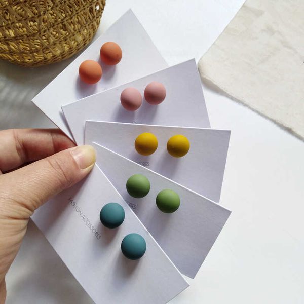 stud 925 silver needle modern jewelry ball earrings selling coating green yellow pink blue matte stud earrings for girl student p230411, Golden;silver
stud 925 silver needle modern jewelry ball earrings selling coating green yellow pink blue matte stud earrings for girl student p230411, Golden;silver