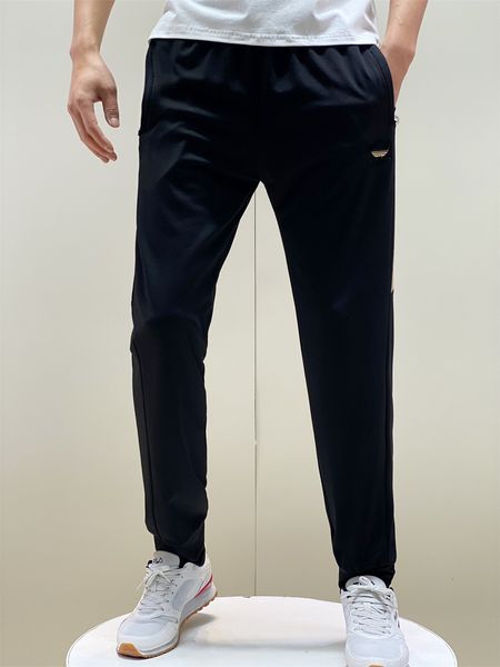men pants splicing sports casual sportswear trousers couple cotton fashion embroidered logo running sweatpants, Black
men pants splicing sports casual sportswear trousers couple cotton fashion embroidered logo running sweatpants, Black
