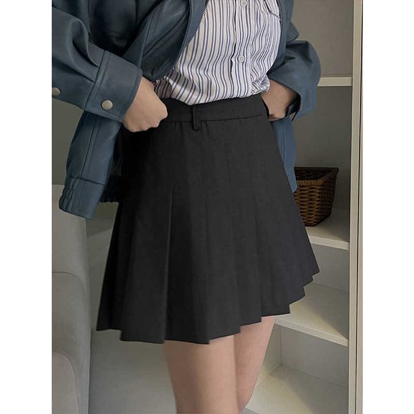 half time simple length for women in spring 2023 new age reducing college style high waisted a-line pleated trend 40658 skirt, Black
half time simple length for women in spring 2023 new age reducing college style high waisted a-line pleated trend 40658 skirt, Black