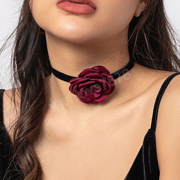 rose flower clavicle chain necklace for women adjustable rope choker wed jewelry gift y2k accessories, Golden;silver
rose flower clavicle chain necklace for women adjustable rope choker wed jewelry gift y2k accessories, Golden;silver