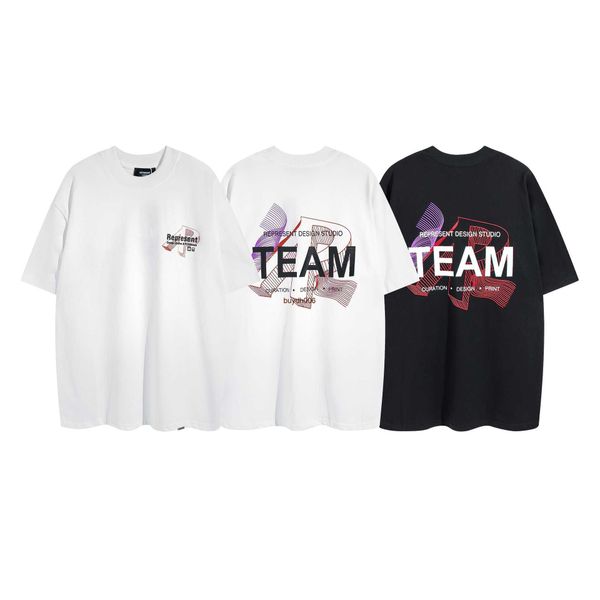 men's and women's summer fashion t shirt high street brand rep representative letter printing short sleeve loose versatile, White;black
men's and women's summer fashion t shirt high street brand rep representative letter printing short sleeve loose versatile, White;black