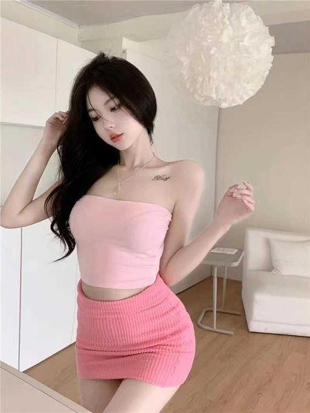 women's tanks milkmaid corset women backless hadom short halter crop chest wrap street clothes, White
women's tanks milkmaid corset women backless hadom short halter crop chest wrap street clothes, White