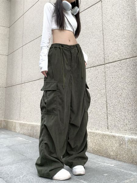 women's pants capris japanese vintage streetwear pocket cargo woman high waist wide leg pants baggy casual korean trousers harajuku y2k, Black;white
women's pants capris japanese vintage streetwear pocket cargo woman high waist wide leg pants baggy casual korean trousers harajuku y2k, Black;white