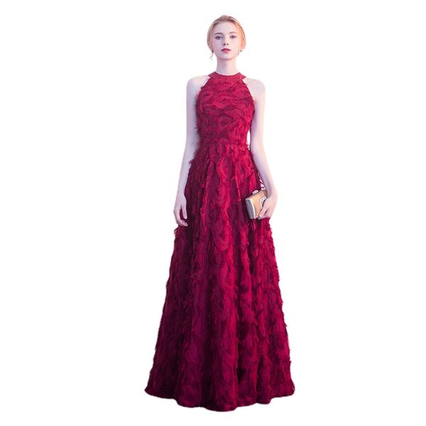 burgundy elegant long evening dress lace feather floor-length prom party gown cusotm formal dresses vestido de festa, Black;red
burgundy elegant long evening dress lace feather floor-length prom party gown cusotm formal dresses vestido de festa, Black;red