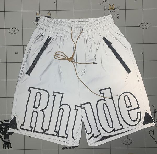 mens rhude shorts summer basket beach shorts reflective designer shorts men, White;black
mens rhude shorts summer basket beach shorts reflective designer shorts men, White;black