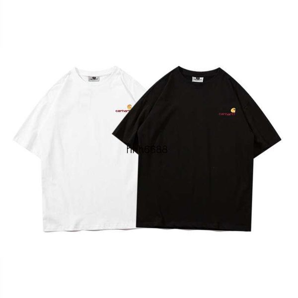 w6z5 23 men's and women's fashion t shirt high street brand carhart lettering gold embroidery loose fitting casual round neck vers, White;black
w6z5 23 men's and women's fashion t shirt high street brand carhart lettering gold embroidery loose fitting casual round neck vers, White;black