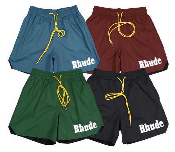 mens rhude shorts summer nylon beach shorts embroidery designer shorts men, White;black
mens rhude shorts summer nylon beach shorts embroidery designer shorts men, White;black