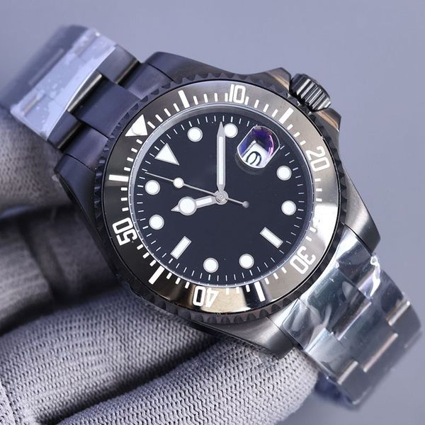 classic mens watch 42mm ceramic bezel black dial designer watches stainless steel strap mechanical movement automatic wristwatch orologi di, Slivery;brown
classic mens watch 42mm ceramic bezel black dial designer watches stainless steel strap mechanical movement automatic wristwatch orologi di, Slivery;brown