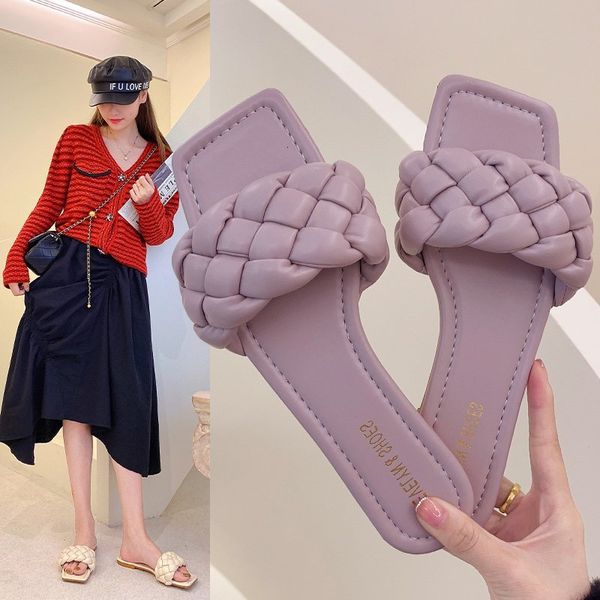 slippers solid color women's slippers braided design charm open-toe set foot vacation beach flat sandals casual flip flops women shoes, Black
slippers solid color women's slippers braided design charm open-toe set foot vacation beach flat sandals casual flip flops women shoes, Black