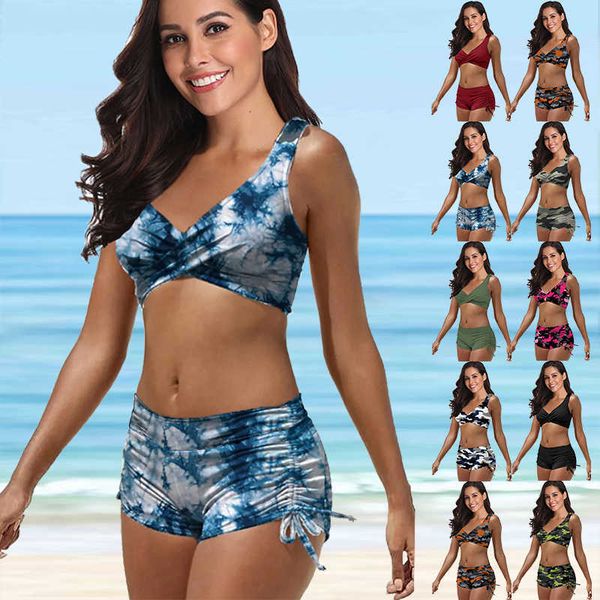 2023 women camouflage print bikinis woman two piece swimsuit set large size solid color swimwear summer fashion beachwear230413, White;black
2023 women camouflage print bikinis woman two piece swimsuit set large size solid color swimwear summer fashion beachwear230413, White;black
