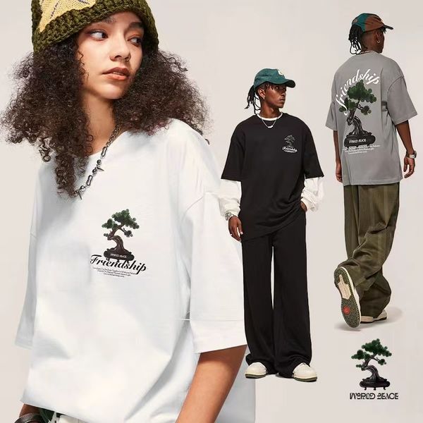 men's t-shirts cotton t-shirt printed t-shirt 2023 summer new fashion brand loose street cotton short sleeve, White;black
men's t-shirts cotton t-shirt printed t-shirt 2023 summer new fashion brand loose street cotton short sleeve, White;black