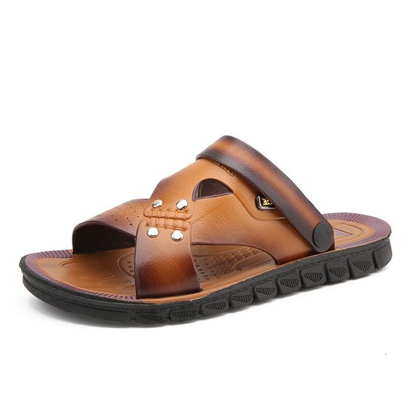 sandals men sandals summer outdoor leather sandals classic men shoes slippers soft sandals roman comfortable walking footwear 230413, Black
sandals men sandals summer outdoor leather sandals classic men shoes slippers soft sandals roman comfortable walking footwear 230413, Black