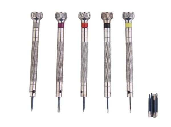 mini 5pcs silver tone screwdriver set watch repair tools kit with 5pcs cutter heads4898236
mini 5pcs silver tone screwdriver set watch repair tools kit with 5pcs cutter heads4898236