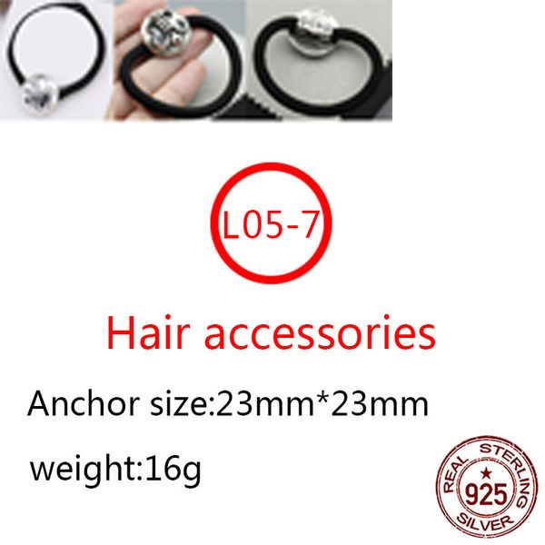 l05-7 s925 sterling silver hair band black rope personalized fashion punk hip hop style hair ornament round boat anchor cross flower letter
l05-7 s925 sterling silver hair band black rope personalized fashion punk hip hop style hair ornament round boat anchor cross flower letter