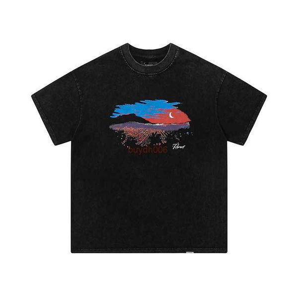 men's and women's fashion t shirt western european trend brand rep washable old night scene print loose teenage couple casual doub, White;black
men's and women's fashion t shirt western european trend brand rep washable old night scene print loose teenage couple casual doub, White;black