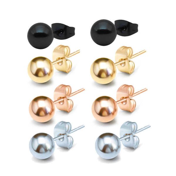 stud bten 1 pair stainless steel ear post 2-8mm stud earrings for men women jewelry gold black rose silver color ball earrings p230411, Golden;silver
stud bten 1 pair stainless steel ear post 2-8mm stud earrings for men women jewelry gold black rose silver color ball earrings p230411, Golden;silver