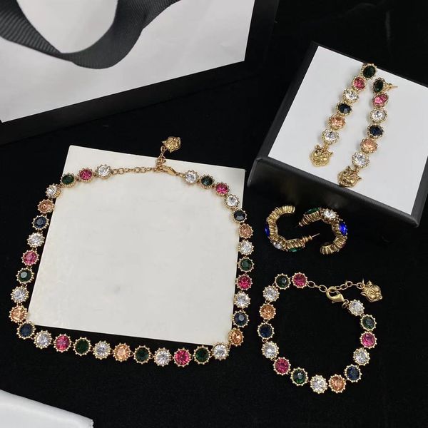 luxury jewelry designer classic earrings 18k gold-plated silver couple bracelet brass material alphabet ear stud pendant necklace women', Black
luxury jewelry designer classic earrings 18k gold-plated silver couple bracelet brass material alphabet ear stud pendant necklace women', Black