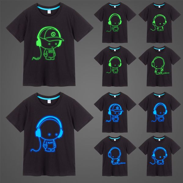 men's t-shirts boys girls music print noctilucence luminous t-shirts summer men woman kids neon party club night light punk tees 23041, White;black
men's t-shirts boys girls music print noctilucence luminous t-shirts summer men woman kids neon party club night light punk tees 23041, White;black