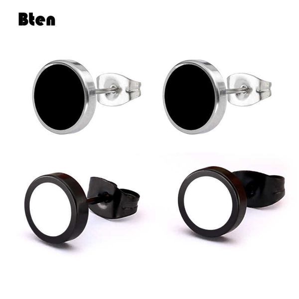 stud bten stainless steel earrings geometric women men hip hop black round stud earring fashion jewelry gift for friend p230411, Golden;silver
stud bten stainless steel earrings geometric women men hip hop black round stud earring fashion jewelry gift for friend p230411, Golden;silver