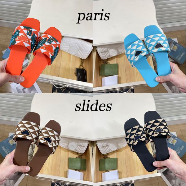 designer slides women embroidered fabric slippers metallic slide sandals luxury p sandal triangle chunky heels fashion summer beach low heel, Black
designer slides women embroidered fabric slippers metallic slide sandals luxury p sandal triangle chunky heels fashion summer beach low heel, Black