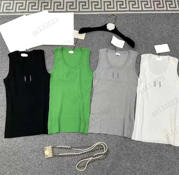 brand tanks camis fashion logo printed round neck sleeveless pullover vest corset waist version solid color elastic fabric casual womens cl, White
brand tanks camis fashion logo printed round neck sleeveless pullover vest corset waist version solid color elastic fabric casual womens cl, White