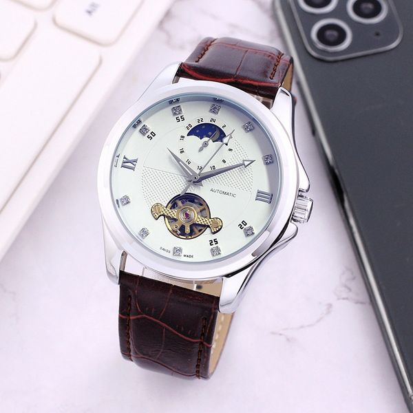 omeg wristwatches for men 2023 new mens watches 42mm tourbillon automatic mechanical watch luxury brand leather strap moon phase men fashion, Slivery;golden
omeg wristwatches for men 2023 new mens watches 42mm tourbillon automatic mechanical watch luxury brand leather strap moon phase men fashion, Slivery;golden