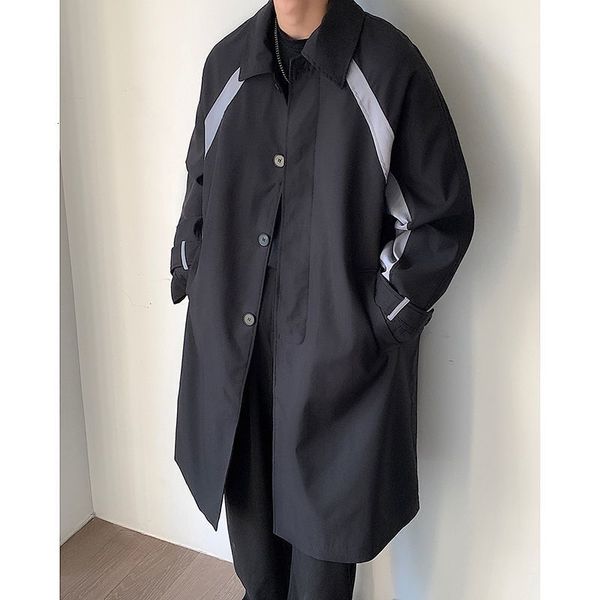 men's trench coats windbreaker jacket long oversize loose streetwear vintage black high street casual male outerwear 230413, Tan;black
men's trench coats windbreaker jacket long oversize loose streetwear vintage black high street casual male outerwear 230413, Tan;black