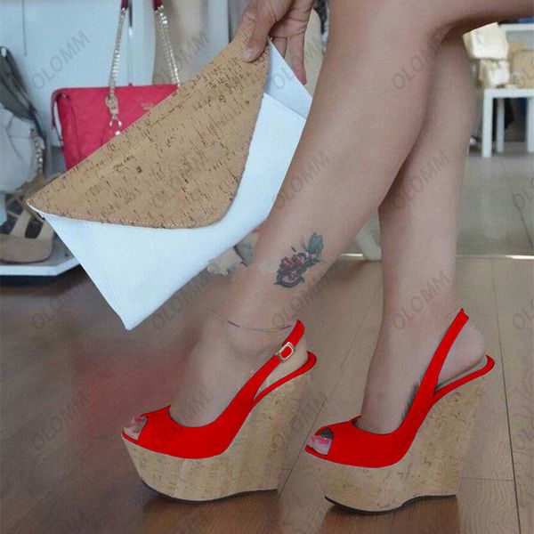 olomm new handmade women platform sandals wedges high heel sandals peep toe black white pink party shoes women us plus size 5-20
olomm new handmade women platform sandals wedges high heel sandals peep toe black white pink party shoes women us plus size 5-20