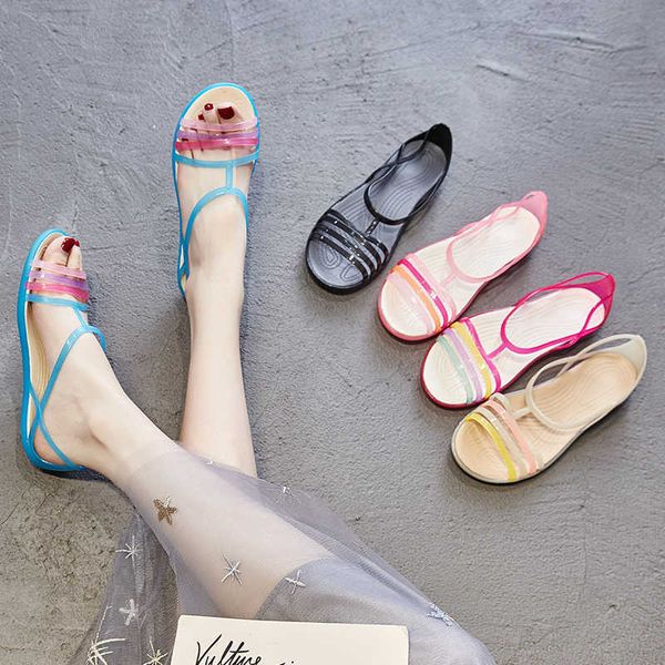 sandals 2021 summer fish mouth flat sandals women's beach shoes soft soled shoes large fish mouth crystal shoes fashion jelly shoes, Black
sandals 2021 summer fish mouth flat sandals women's beach shoes soft soled shoes large fish mouth crystal shoes fashion jelly shoes, Black