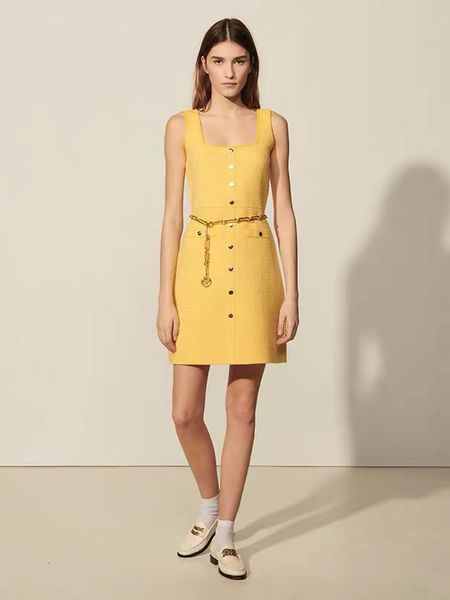 casual dresses summer sandr* cotton blend tweed square neck sleeveless camisole dress for women yellow high waist a-line ladies dresses23041, Black;gray
casual dresses summer sandr* cotton blend tweed square neck sleeveless camisole dress for women yellow high waist a-line ladies dresses23041, Black;gray