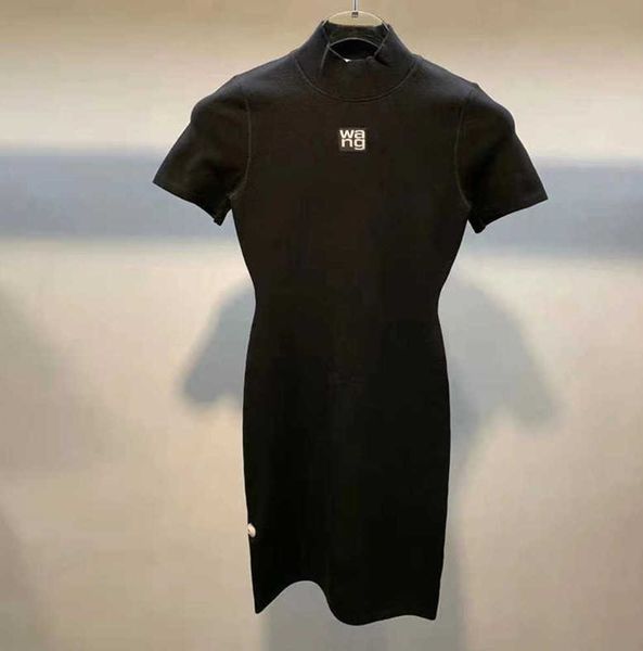 dawang's half collar designer alexander women's dress summer solid color embroidery wangs slim fit waist bag skirt short sleeve kn, Black;gray
dawang's half collar designer alexander women's dress summer solid color embroidery wangs slim fit waist bag skirt short sleeve kn, Black;gray