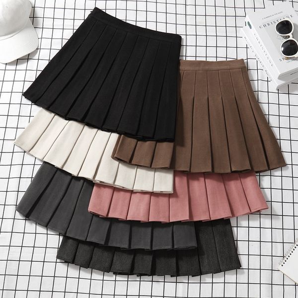skirts brown tweed pleated skirt women's autumn winter high waist a- line slimming skirt thickened spring plus size short pantskirt 230, Black
skirts brown tweed pleated skirt women's autumn winter high waist a- line slimming skirt thickened spring plus size short pantskirt 230, Black