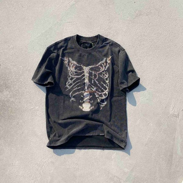 men's and women's summer fashion t shirt high street brand rep representative vintage tee 3d skeleton limited print old short slee, White;black
men's and women's summer fashion t shirt high street brand rep representative vintage tee 3d skeleton limited print old short slee, White;black