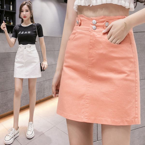 skirts bodycon denim skirt fall women elastic high waist button pocket korean kawaii office preppy vintage white mini jeans skirts 230413, Black
skirts bodycon denim skirt fall women elastic high waist button pocket korean kawaii office preppy vintage white mini jeans skirts 230413, Black
