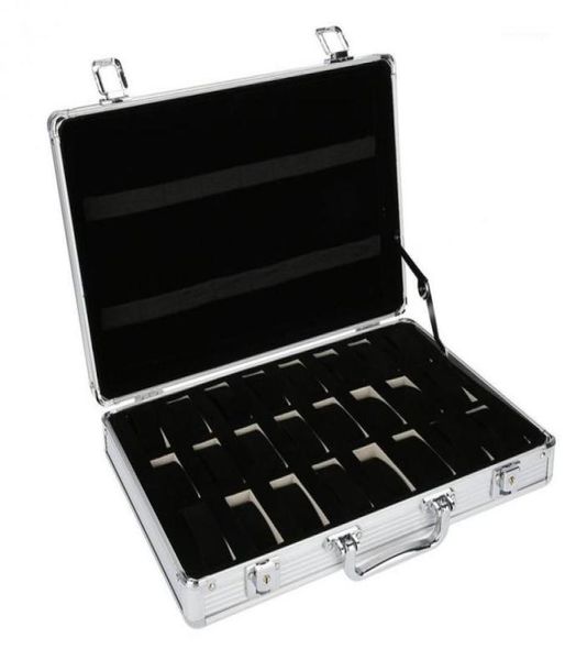 24 grid aluminum suitcase case display storage box watch storage box case watch bracket clock clock16273833, Black;blue
24 grid aluminum suitcase case display storage box watch storage box case watch bracket clock clock16273833, Black;blue