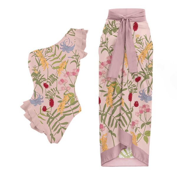 pink flower one shoulder ruffle swimsuit high waist slim bikini and skirt elegant cute beachwear 2022 fashion summer230413, White;black
pink flower one shoulder ruffle swimsuit high waist slim bikini and skirt elegant cute beachwear 2022 fashion summer230413, White;black