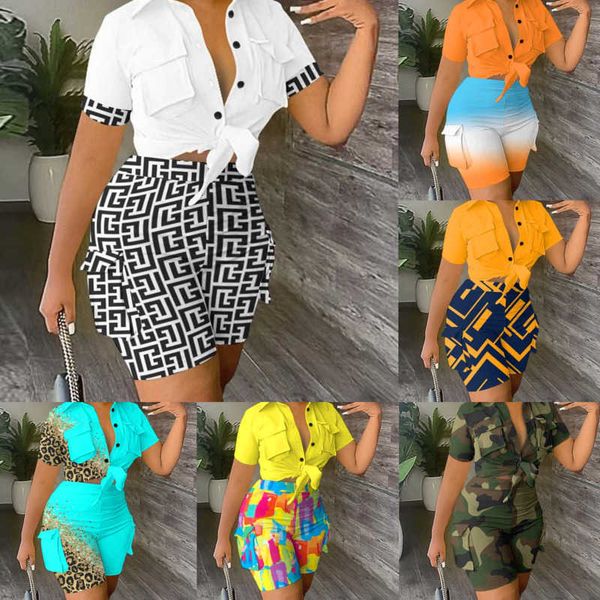 2023 tracksuits womens designer clothing summer collar 3d pocket printing fashion crop and shorts two piece set plus size 3xl, Gray
2023 tracksuits womens designer clothing summer collar 3d pocket printing fashion crop and shorts two piece set plus size 3xl, Gray