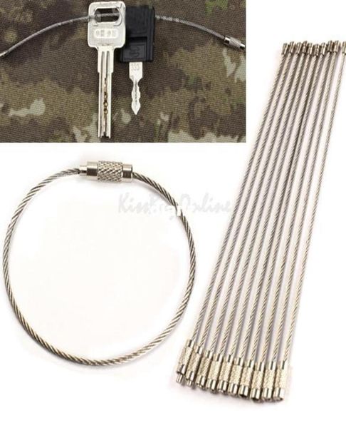 fashion stainless steel wire keychain cable key ring for outdoor hiking6532506, Silver
fashion stainless steel wire keychain cable key ring for outdoor hiking6532506, Silver