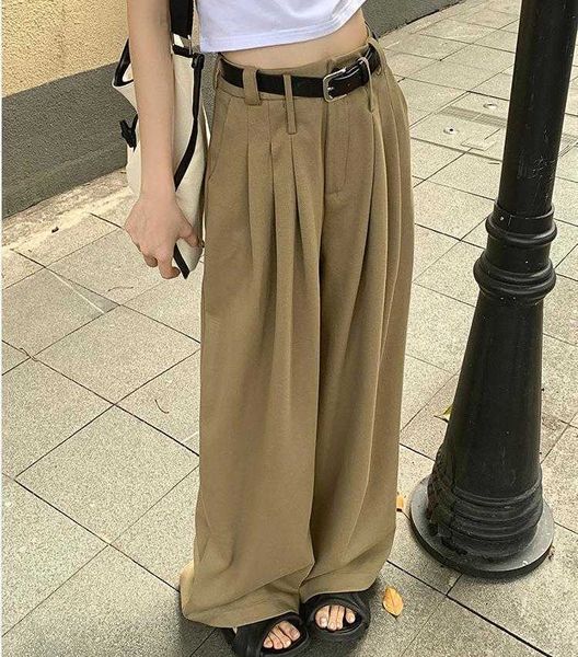 womens pleated casual wide leg pants spring commuters all matching high waist, Black;white
womens pleated casual wide leg pants spring commuters all matching high waist, Black;white