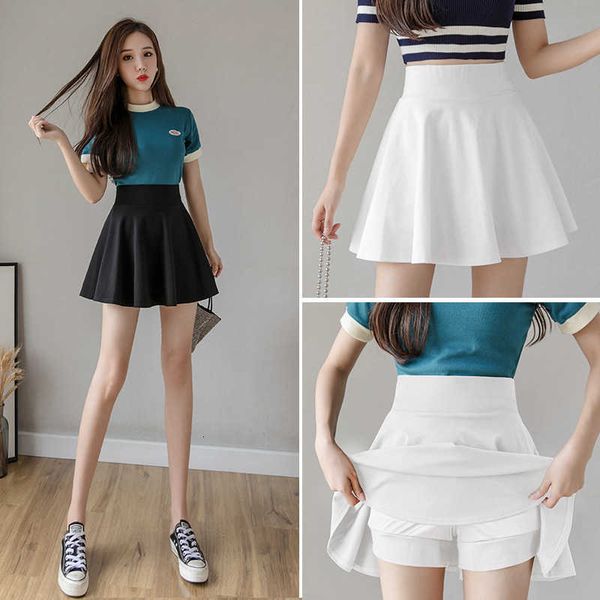 summer spring and new high waist covering cross style black pleated short anti glare large a-line fluffy small white skirt
summer spring and new high waist covering cross style black pleated short anti glare large a-line fluffy small white skirt