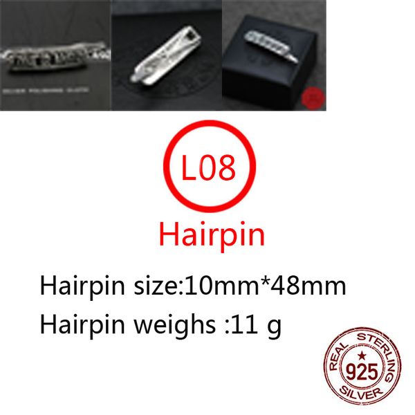 l08 s925 sterling silver hair clip personalized fashion punk hip hop style hair ornament cross flower letter shape lover gift
l08 s925 sterling silver hair clip personalized fashion punk hip hop style hair ornament cross flower letter shape lover gift