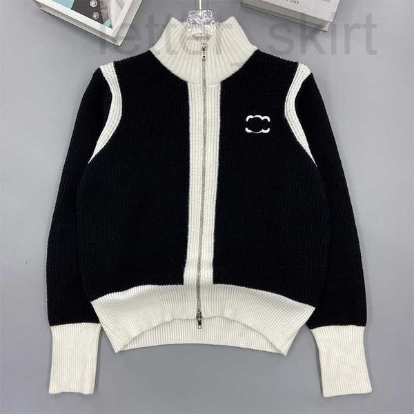 two piece dress designer knitted long sleeve stand collar triumphal arch embroidery zipper cardigan women's coat 2022 autumn and winter, White
two piece dress designer knitted long sleeve stand collar triumphal arch embroidery zipper cardigan women's coat 2022 autumn and winter, White
