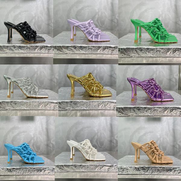 2023 designer luxury woven upper high heels slippers fashion womens 100% leather outdoor pure color square toe sandals lady hollowed out sti, Black
2023 designer luxury woven upper high heels slippers fashion womens 100% leather outdoor pure color square toe sandals lady hollowed out sti, Black